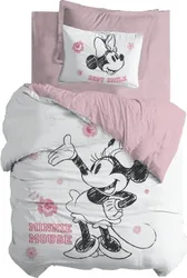 סט מצעים מיני מאוס פרח ורוד